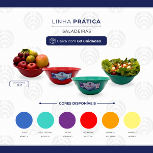 SALADEIRA 2,5 LITROS EM PP