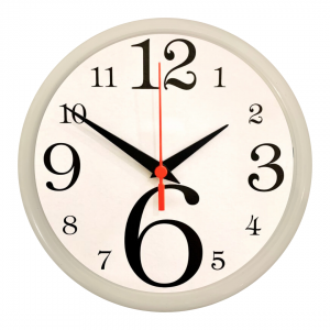 RELÓGIO NUMERAL BRANCO-BCO